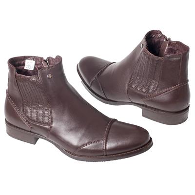 Коричневые мужские ботинки зимние на меху C-3938K/222 (OP)