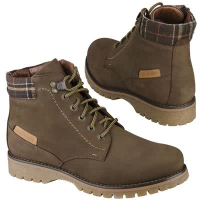 Зимние мужские ботинки из нубука на натуральной шерсти Kr-6461-2-3