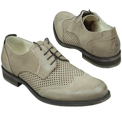 Серые мужские туфли в дырочку Lac-2878X3/39