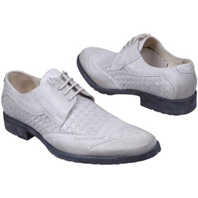 Стильные серые мужские туфли C-L-2386R9/894 (OP)