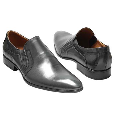 Модные мужские туфли пепельного цвета с зауженным мысом Kw-1815/DELI-080-142-227