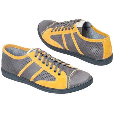Модные мужские желтые кроссовки D-463S/ZES04