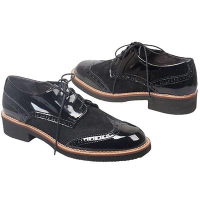Эффектные  осенние женские ботинки черного цвета SF-16709-03-B48/000-03-00 czarny