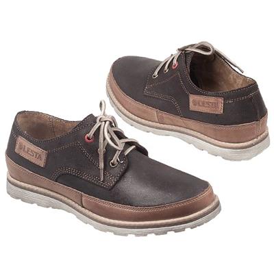 Модные мужские кожаные коричневые ботинки на шнурках Le-3911-2-201222E1