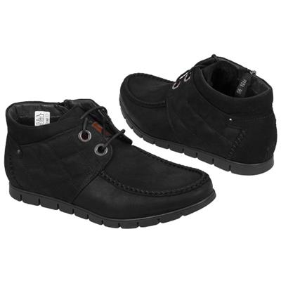 Осенние мужские ботинки на байке С-X-4439V/807-831