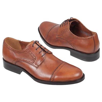Туфли рыжего цвета на шнурках Lac-X-3053-394A-00S02