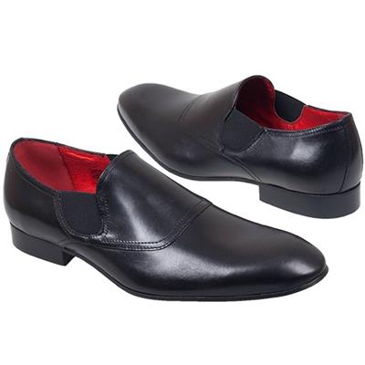 Мужские кожаные туфли на резинках X-4789-007V-00Z01