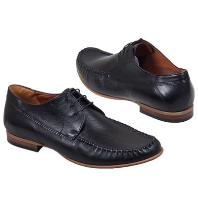 Черные мужские кожаные туфли C-XQOC-3808-0765-00S02