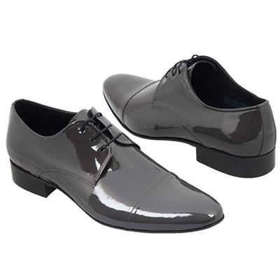 Мужские лаковые туфли серого цвета C-X-4486-0386-00S01