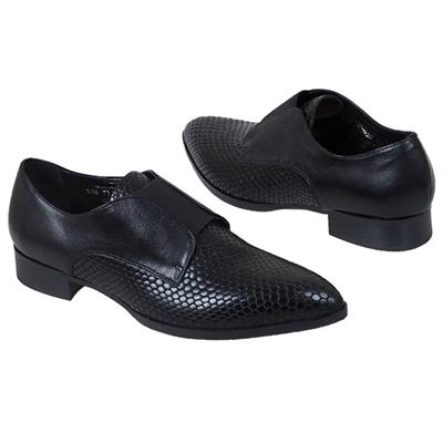 Кожаные женские ботинки на шнурках MC-7119/560/560 opal+nero