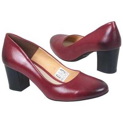 Модные женские туфли бордового цвета Bald-626500-916/negril porpora