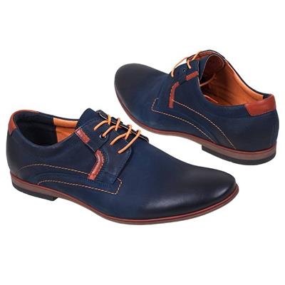 Модные синие мужские ботинки Kw-4526