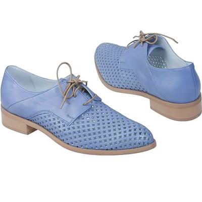 Летние женские ботинки голубого цвета SF-77911-04-F31/000