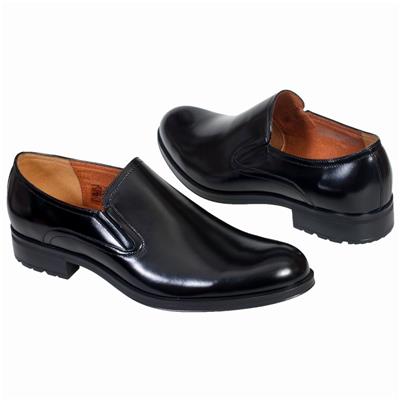 Модные мужские черные туфли без шнурков COOC-5147-0017-00S02
