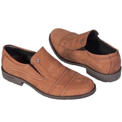 Модные коричневые туфли из нубука Kw-1936-167-1663-270