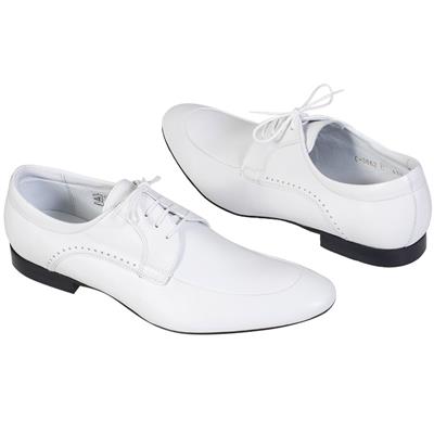 Модные мужские белые туфли C-3863-S5/834