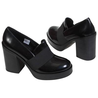 Красивые женские туфли на массивном каблуке 10 см SZY-1681-59
