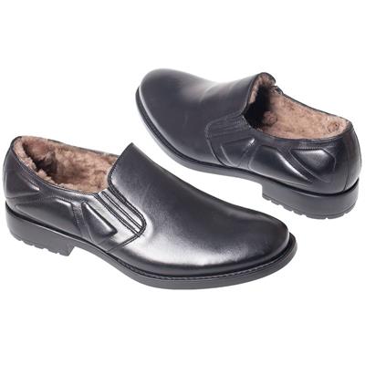 Зимние мужские туфли на натуральном меху C-5987-0765-00K00 (OP)