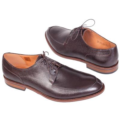 Кожаные темно-коричневые классические мужские туфли COOC-6841-0606-00P28