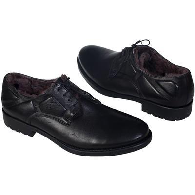 Стильные мужские туфли на  натуральном меху C-5052-0765-00К00