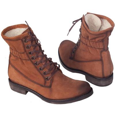 Модные женские ботинки на шерсти MC-2240/486/KATIE LAVE RUDU
