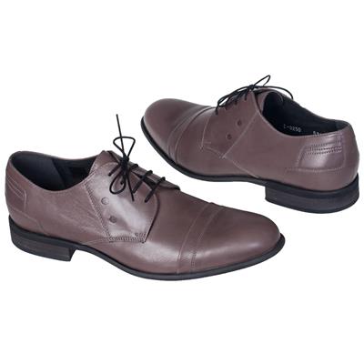 Модные серые мужские туфли на шнурках C-3250X5-S1/762
