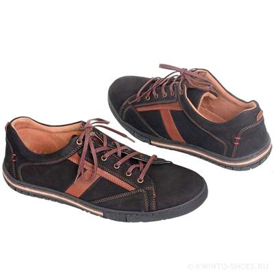Модные мужские кроссовки из нубука  Kw-758 JUMA CZARNA/AX