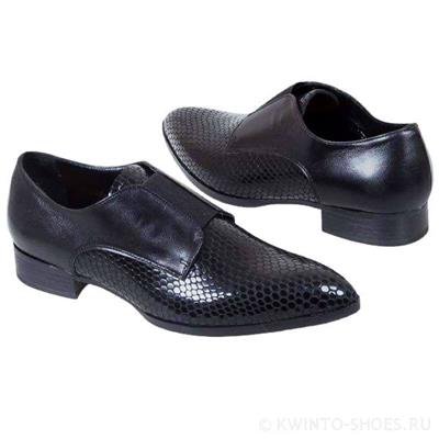 Женские кожаные ботинки на шнурках MC-7119/560/560 bambi+nero