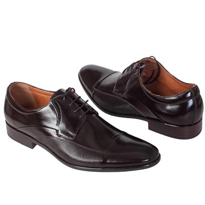 Классические мужские туфли коричневого цвета на шнурках C-2227-0063-M5S02