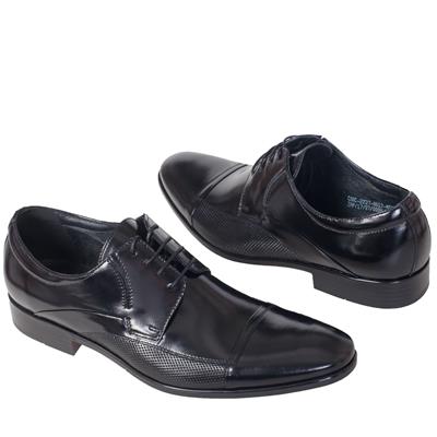 Черные классические мужские туфли на шнурках C-2227-0017-M5S01