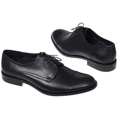 Мужские кожаные туфли со шнурками C-5847-0842-00S01 czarny