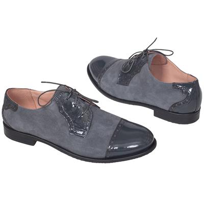 Шикарные женские замшевые ботинки серого цвета EL-1816 WL57T grey
