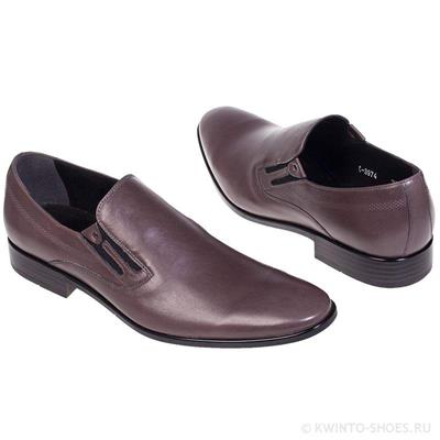 Модные мужские туфли без шнурков коричневого цвета C-3974 M5-S1/762