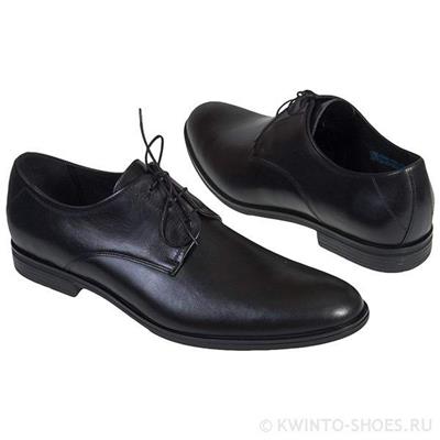 Классические черные мужские туфли на шнурках COOC-5668-0800-00S01