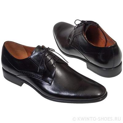 Элегантные мужские кожаные черные туфли COOC-5738-0017-00S02