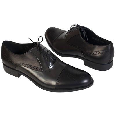 Черные мужские туфли оксфорды из натуральной кожи С-6290-ZM06-00S01 czarny