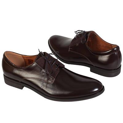 Коричневые мужские туфли классические кожаные C-5734-ZA35-00S02 braz