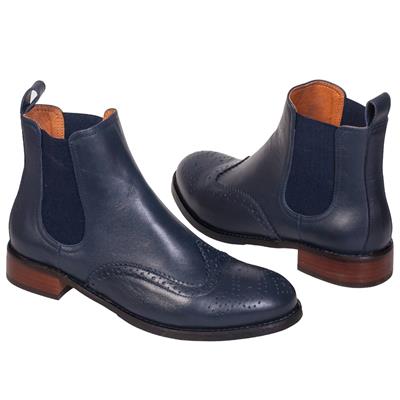 Женские ботинки челси в мужском стиле на небольшом каблуке 3 см NE-17218 Granat31