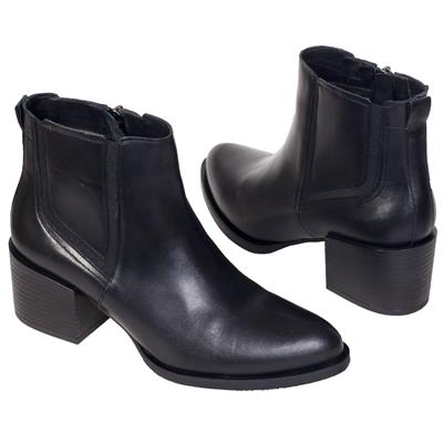 Осенние женские ботинки челси на среднем каблуке 6 см SZY-1703 CP-1