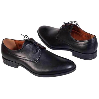 Классические кожаные мужские туфли черного цвета C-7245-0228-00S02 czarny