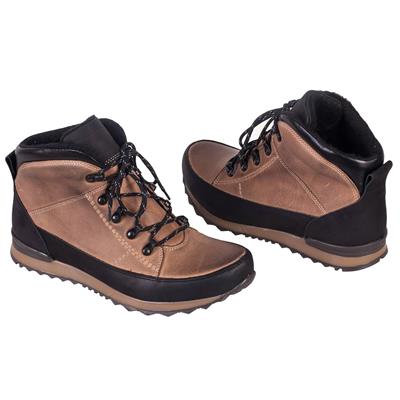 Осенние молодежные мужские ботинки на шнуровке утепленные байкой RKW-860 FLOTER MUSTANG/CZARNA