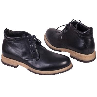 Кожаные мужские ботинки на шнурках с кожаной подкладкой C-3125S1-460-806