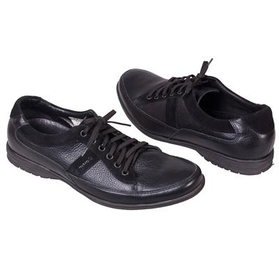 Кожаные мужские кроссовки на шнурках C-200/01