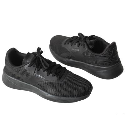 Черные спортивные женские кроссовки reebok в сеточку RB-CN7373 black/true grey