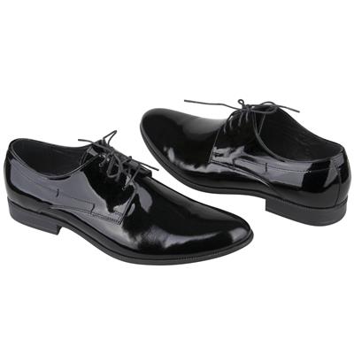 Классические мужские туфли из натуральной кожи черного цвета KW-5790/179-227-030 black