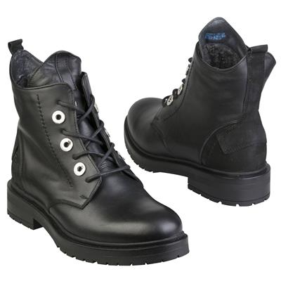 Черные зимние женские ботинки с подкладкой из натуральной шерсти KR-3150-5-3