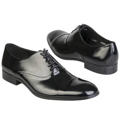 Лакированные мужские кожаные туфли классические на шнурках C-4553X5-S1