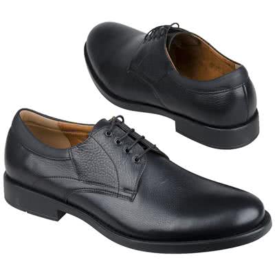 Черные мужские классические туфли из натурально кожи на шнурках C-5991-ZL33-00S02 black