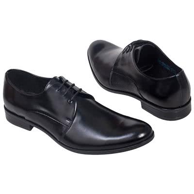 Черные мужские туфли черного цвета выполненные из натуральной кожи C-5542-0017-M5S01 black