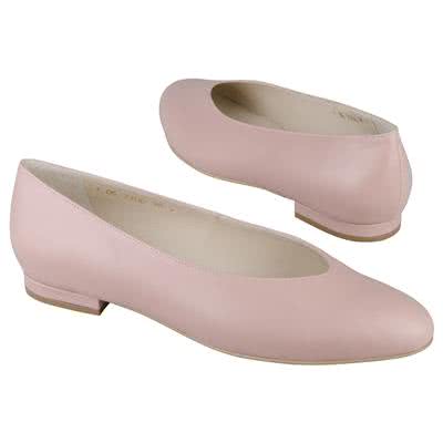 Модные женские закрытые туфли розового цвета из натуральной кожи AN-2300 cheri rose